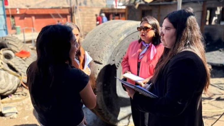 Imagen de la cobertura periodística